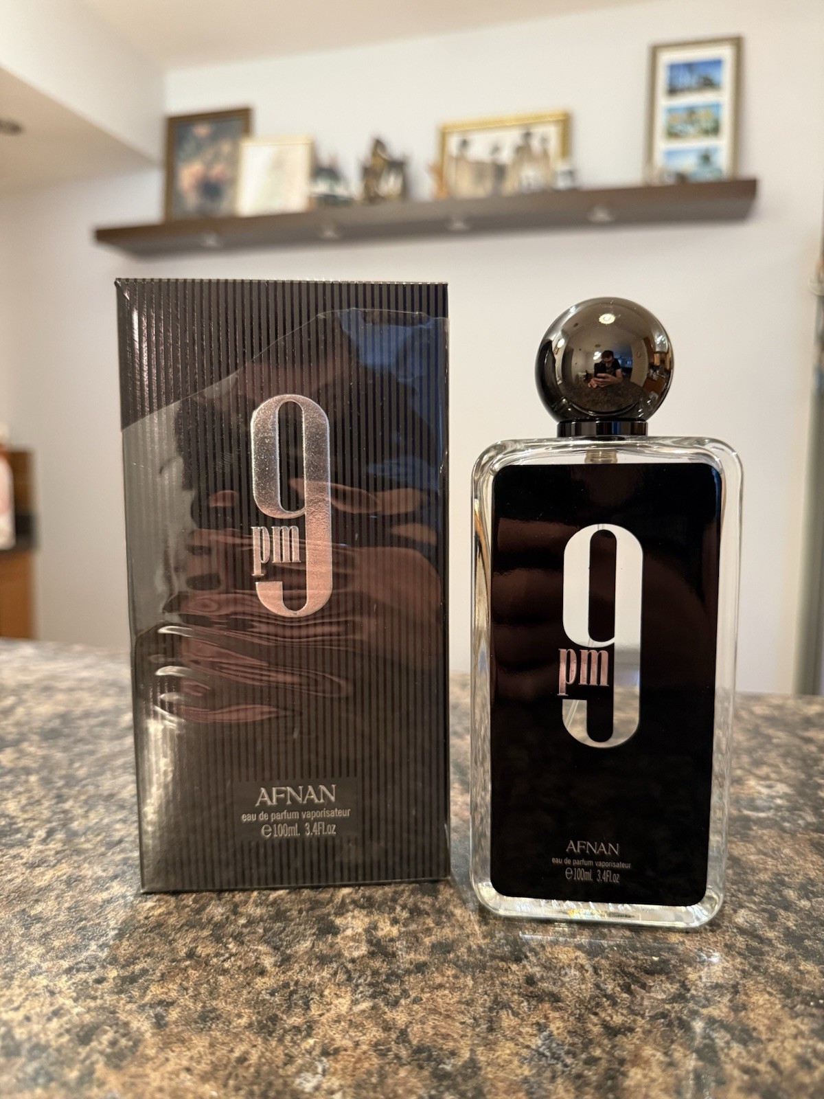 Afnan 9PM Eau de Parfum Spray for Men, Regular Size 3.4 fl oz