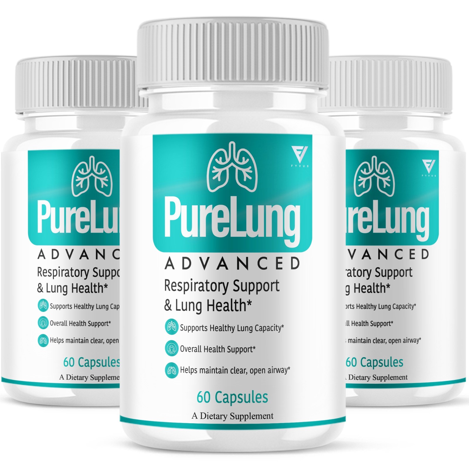 (3 Pack) Pure Lung Advanced Wellness Support, PureLung Health (180 Capsules)