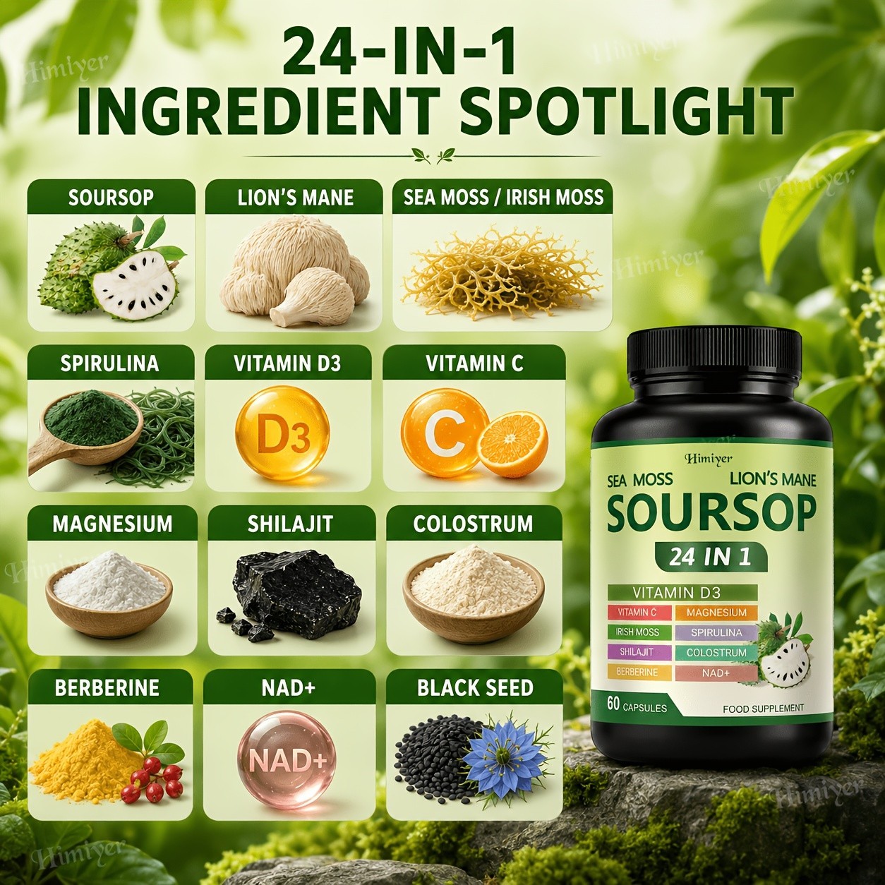 SOURSOP Capsule – Digestion & Immune Support, Antioxidant Support