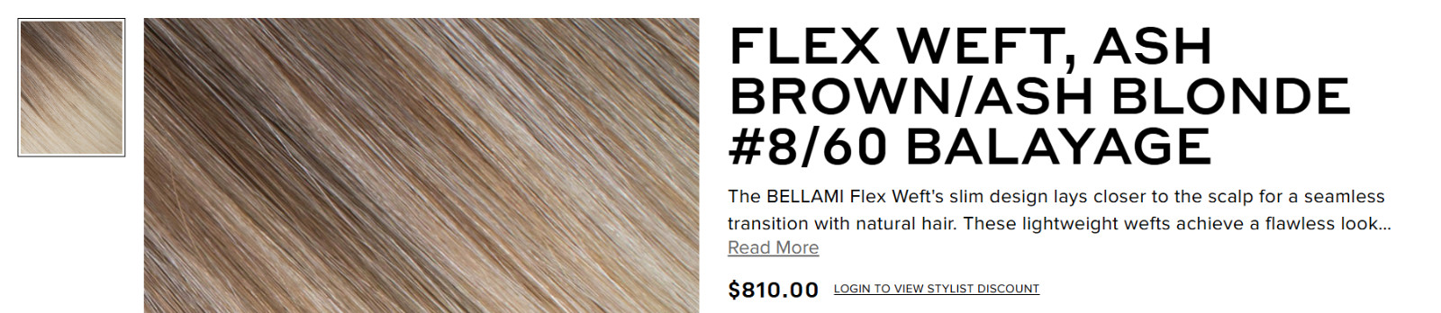 Bellami Flex Weft Brand New