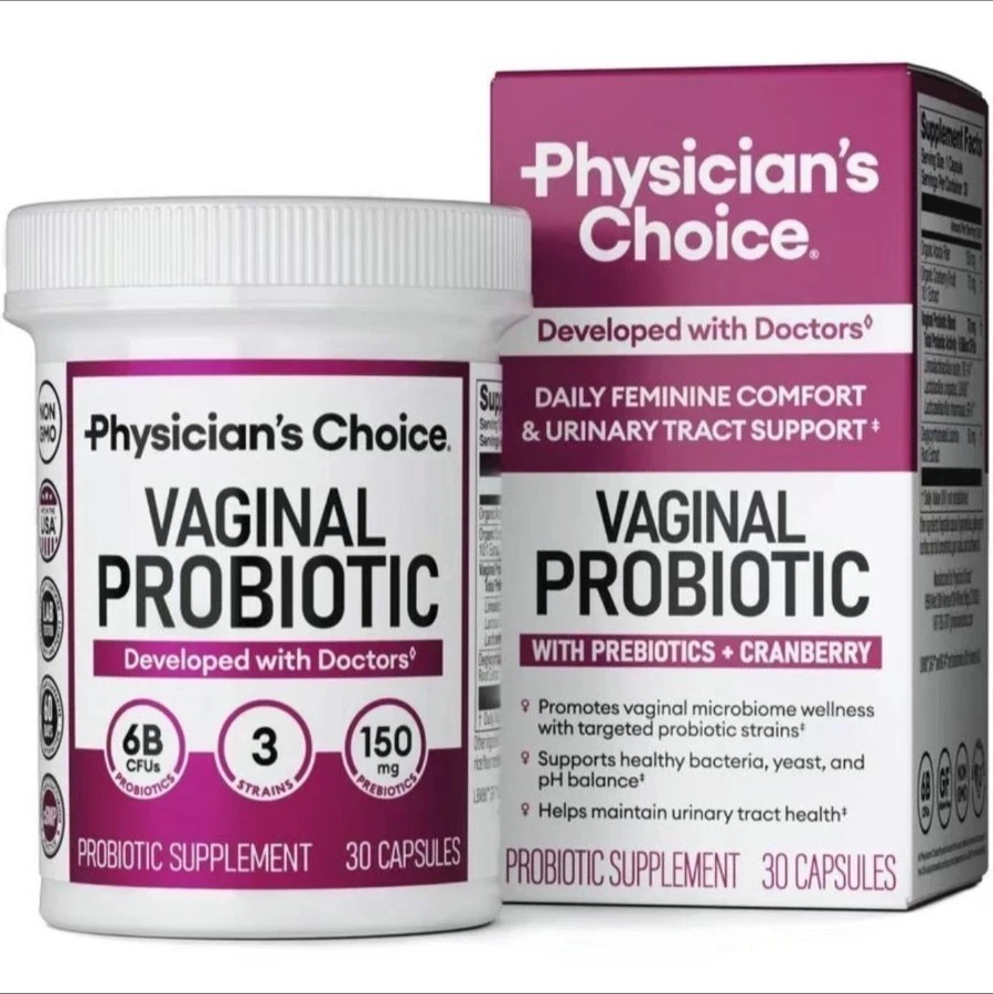 Physician’s Choice Vaginal Probiotic for Women – Support Vaginal PH Balance NEW