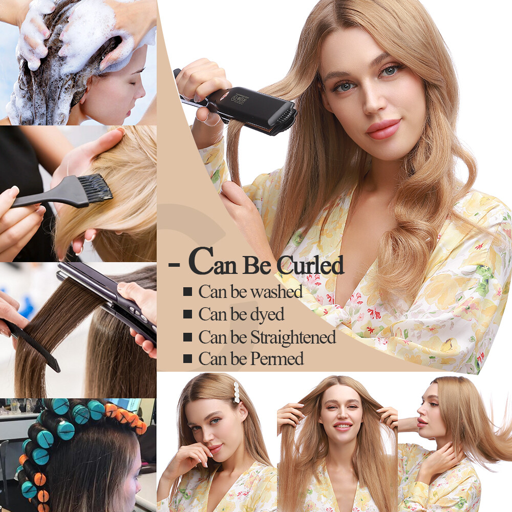 CLEARANCE 100% Human Hair Seamless Clip in Remy Hair Extensions Full Head 18″70g