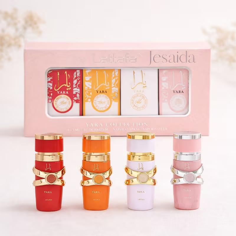 Lattafa Yara Mini Perfume Gift Set for Women – 4 x 5ml (Yara,Yara Moi,Yara Tous)