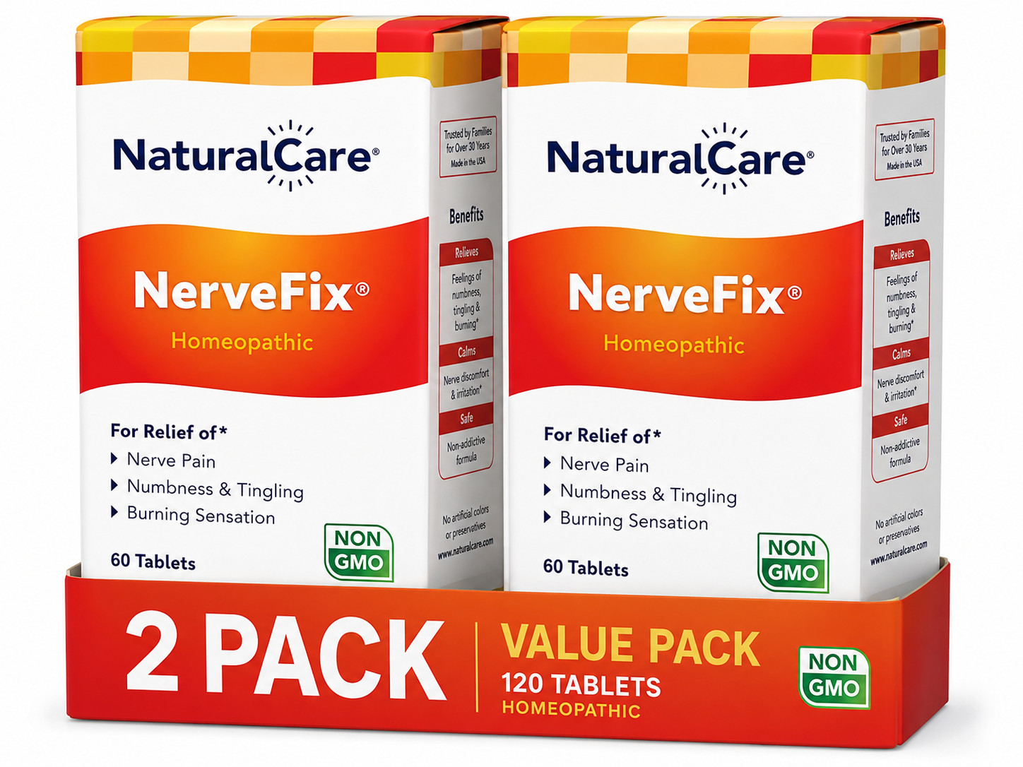 Natural Care NerveFix 60 Tabs pack of 2