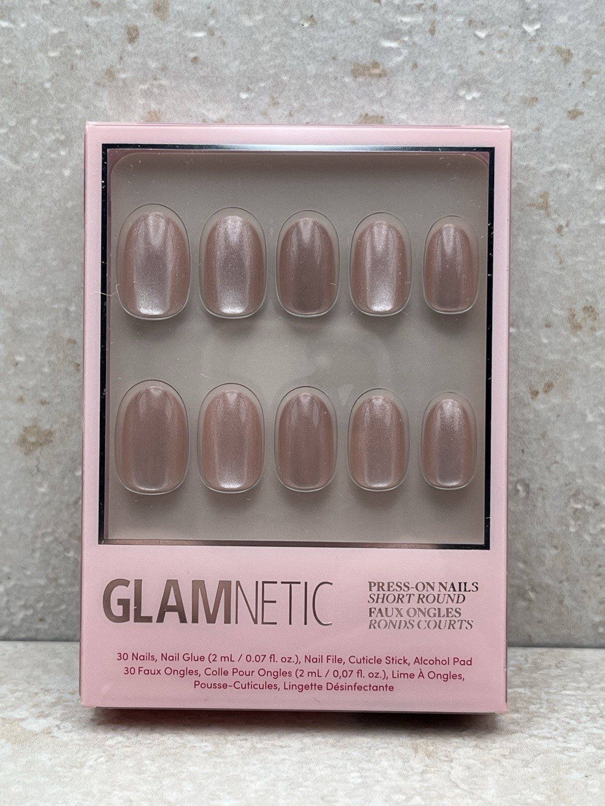 Glamnetic “Pure Intentions” Short Round Press-On Nails – New in Sealed Package