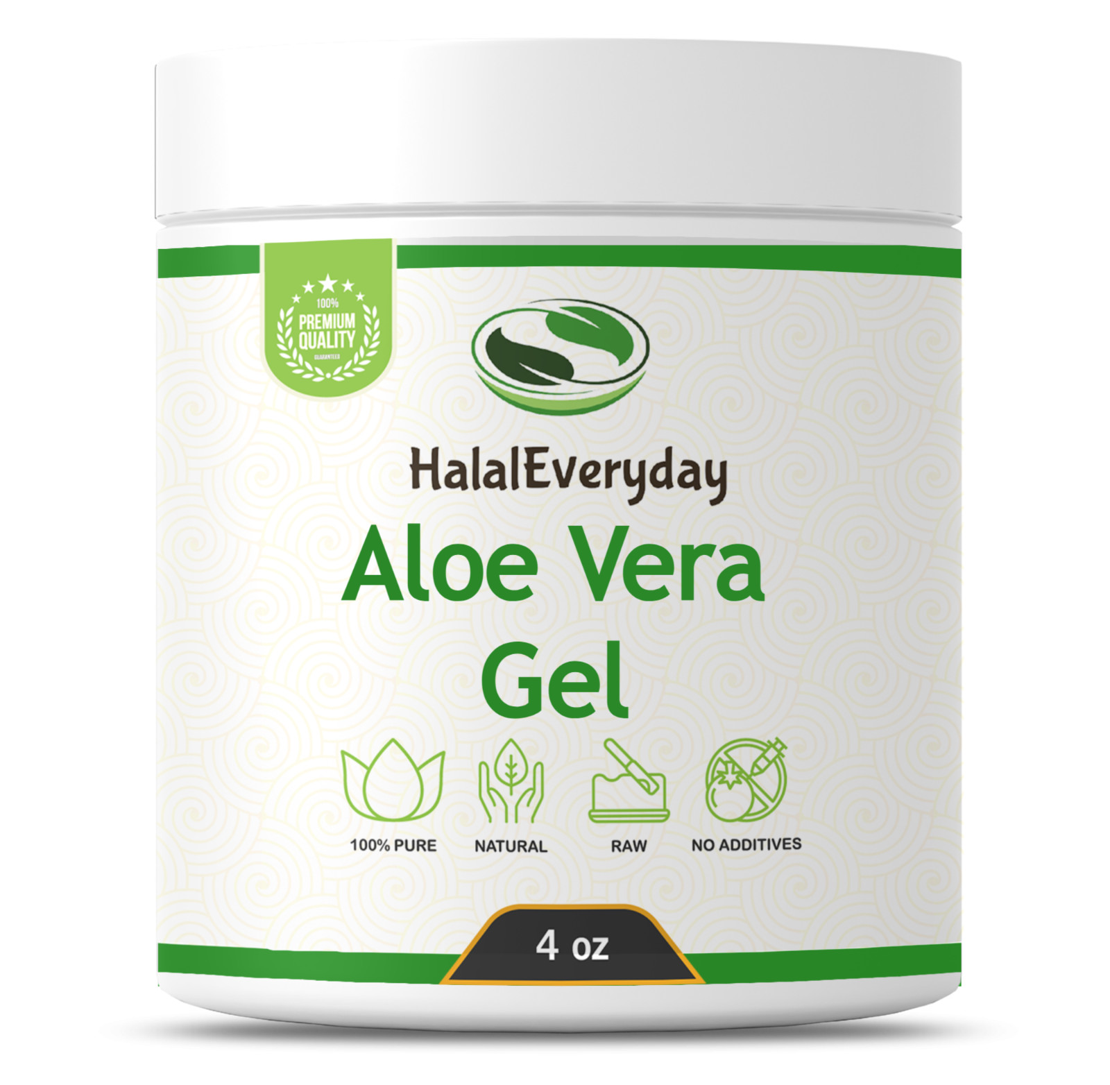 Aloe Vera Gel 4 oz – 100% Pure Organic Soothing Moisturizing Skin Care Lotion