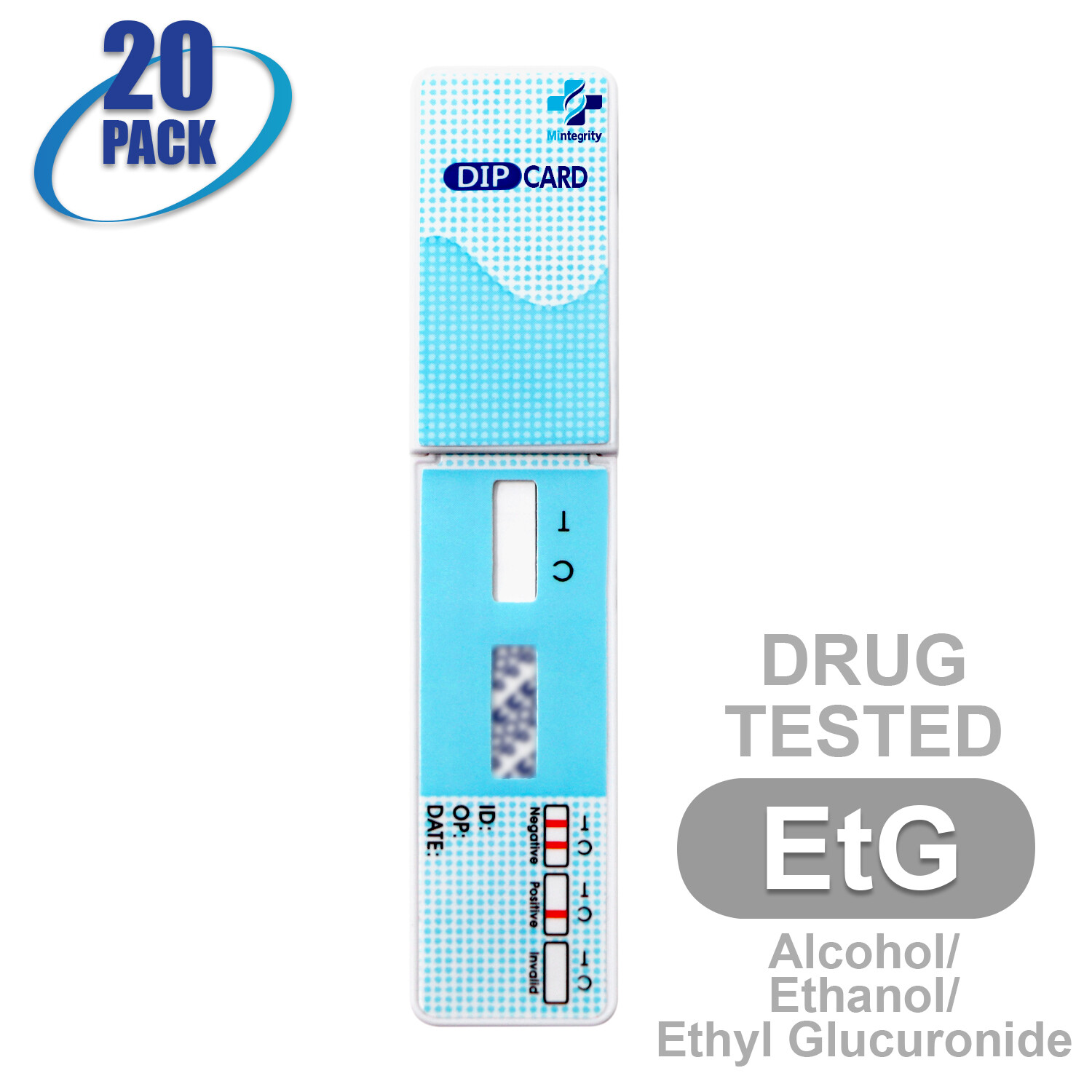 Mintegrity [20pk] Ethyl Glucuronide (EtG) Dip Card Urine Drug Test #MI-WETG-114