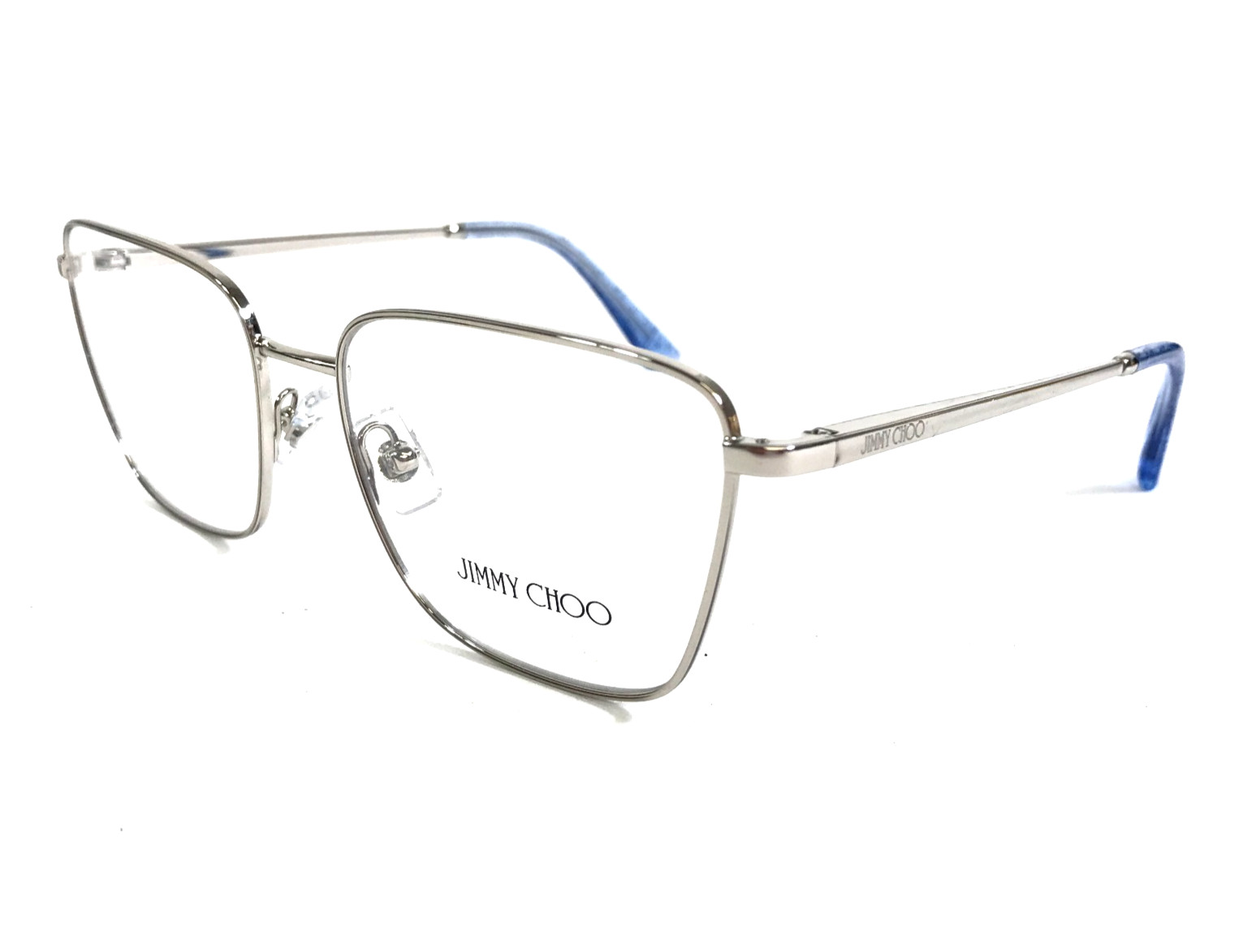 Jimmy Choo Eyeglasses Frames JC2003 3014 Silver Butterfly Wire Rim 53-17-140