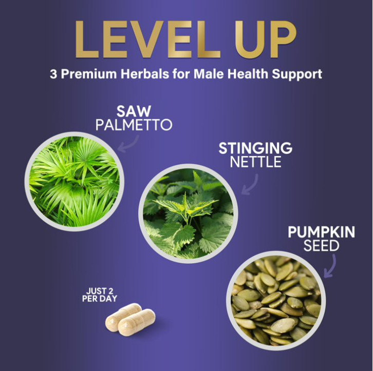 Prostate Health 1000mg 3X Formula w/ Saw Palmetto Capsules for Men