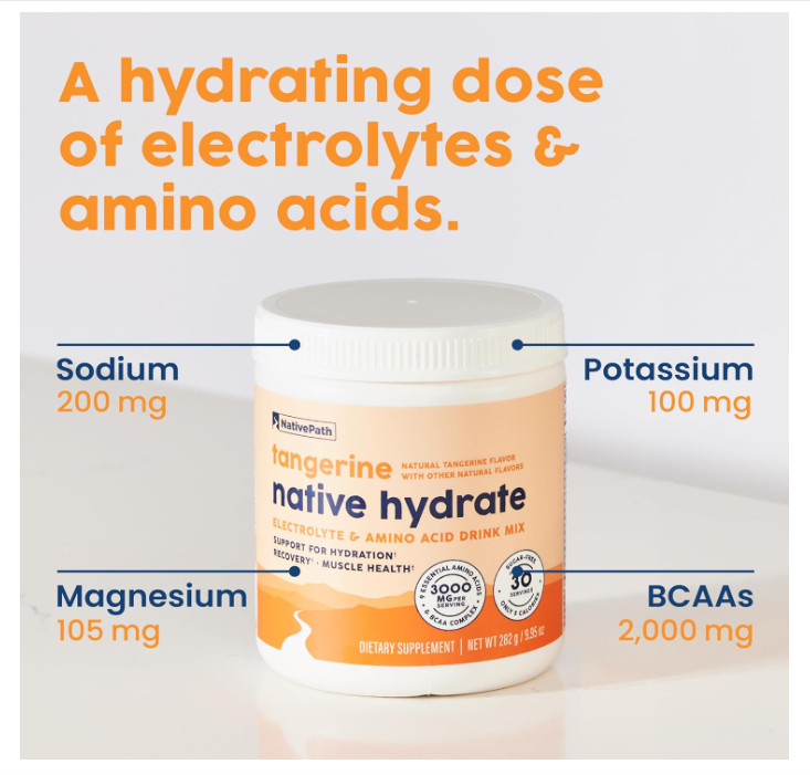 NativePath Hydrate, Zero Sugar, 30 Servings