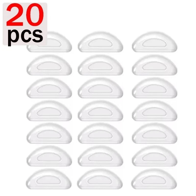 Silicone Eyeglasses Anti-slip Stick On Nose Pads Sunglasses Glasses 2 Styles