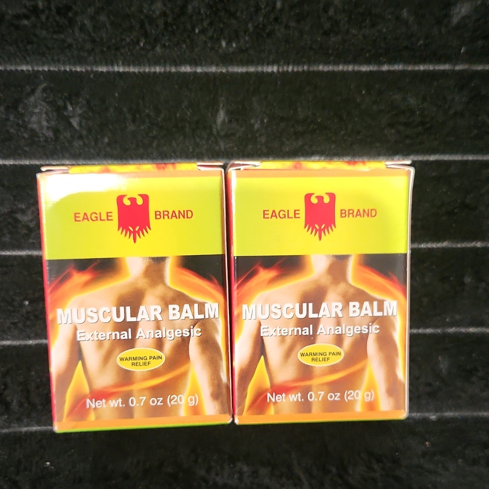 Eagle Brand Muscular Balm Warming Pain Relief 0.7 oz (20 g) Lot of 2