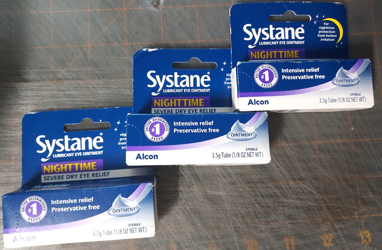 (3)Alcon Systane Nighttime Severe Dry Eye PF Lubricant Ointment 3.5g Exp 4/2027+