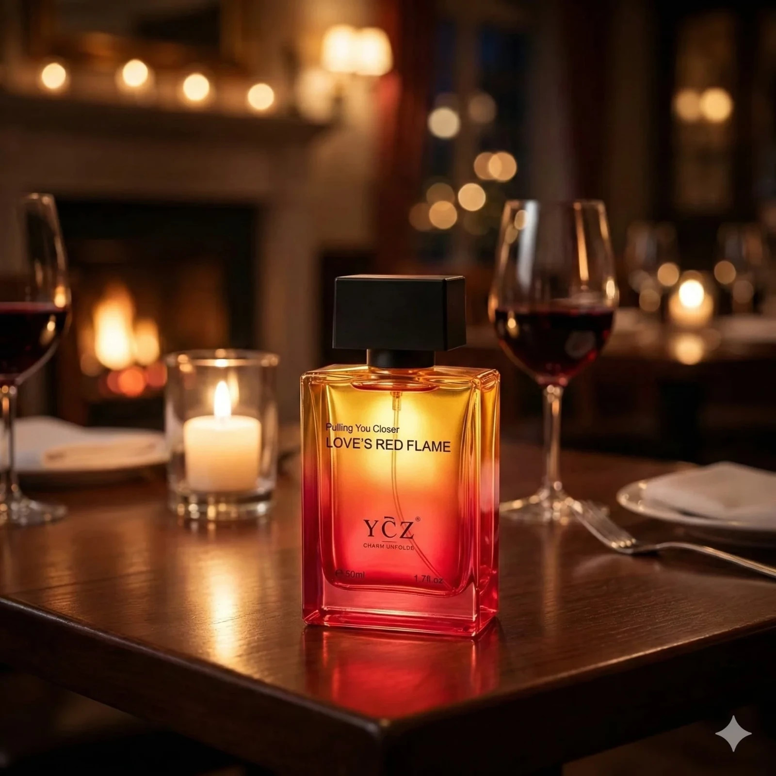 1.7 fl oz YCZ Love’s Red Flame Men’s Cologne Vanilla Musk perfume Fragrance long