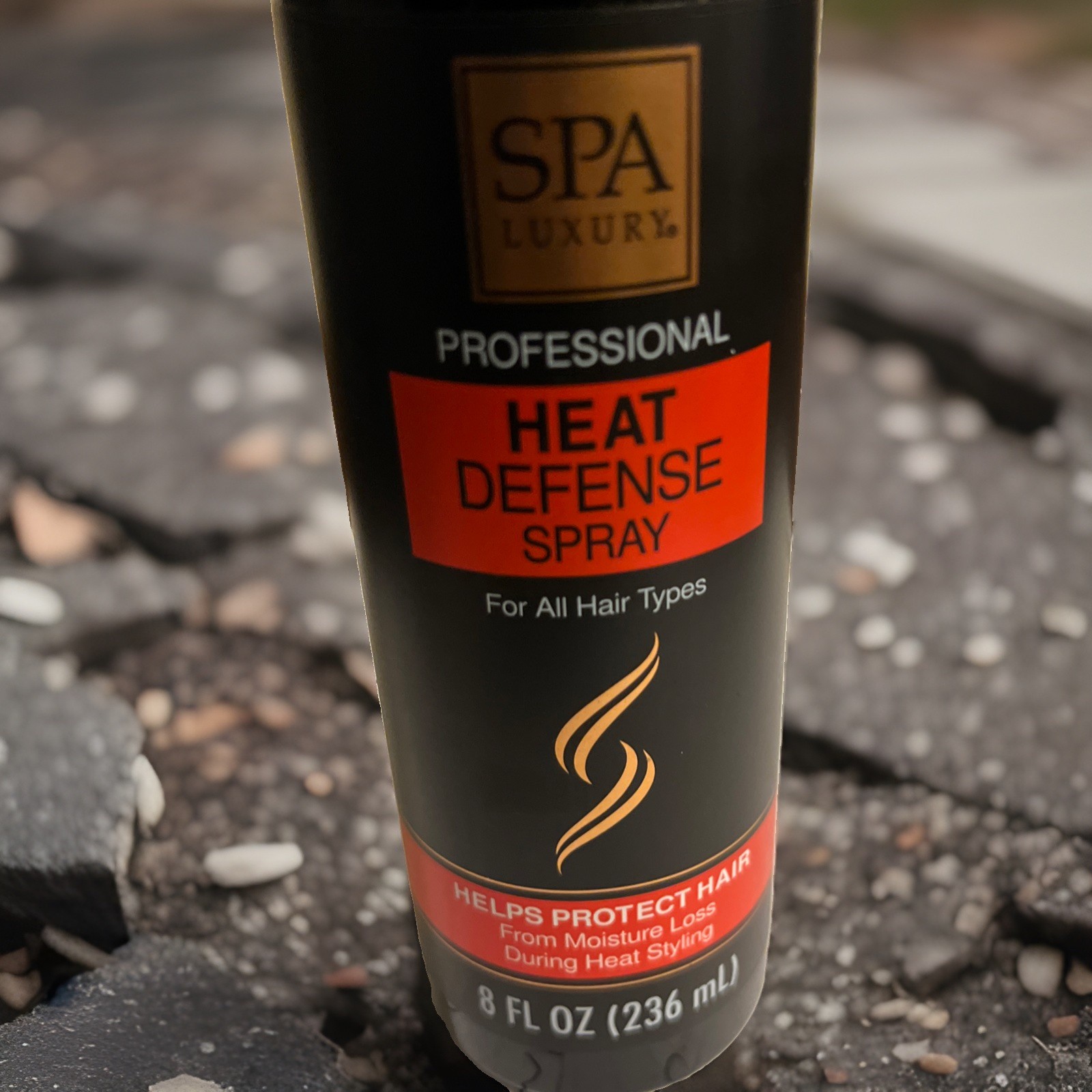 Spa Luxury Heat Defense Hair Spray Protect & Shine Mist 8oz For All Hair Types