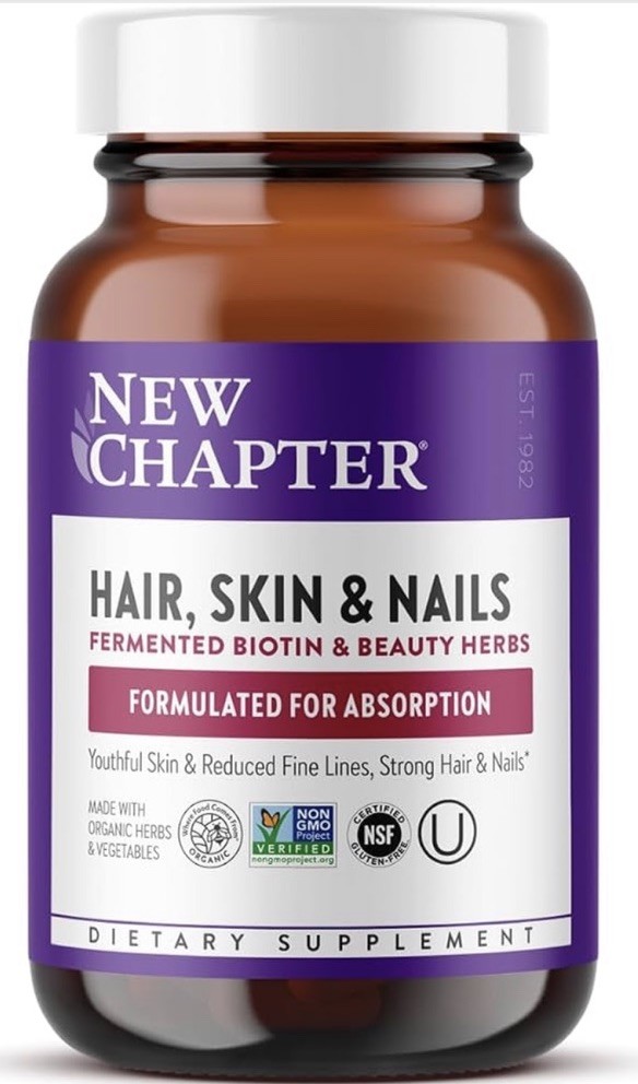 New Chapter Hair, Skin, Nails. Biotin & Herbs, 30 Vegan Capsules