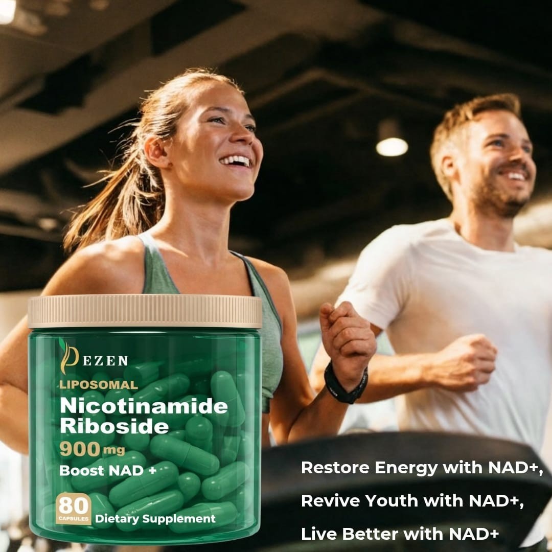2Pcs DEZEN NAD+ Supplement, Liposomal NR, Resveratrol & Quercetin