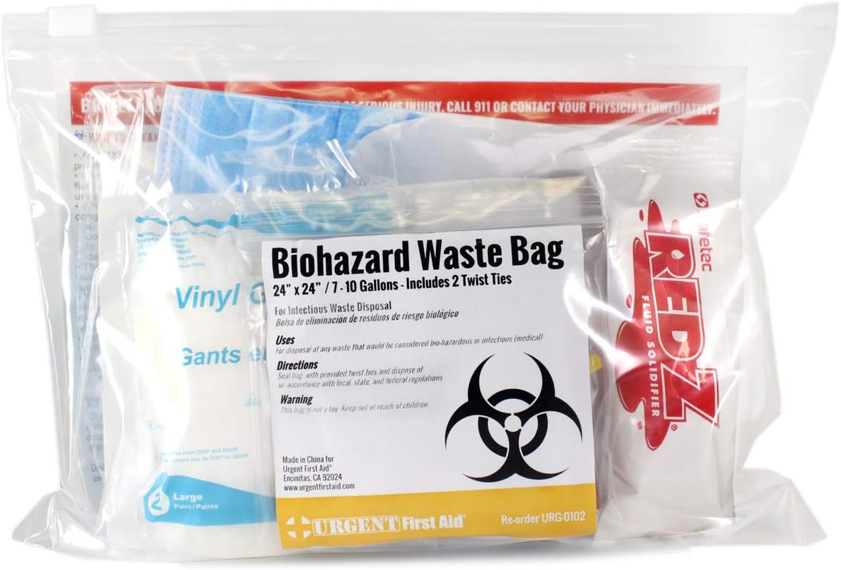 Bodily Fluid Clean Up Kit Spill Kit Bloodborne Pathogen PPE OSHA Compliance