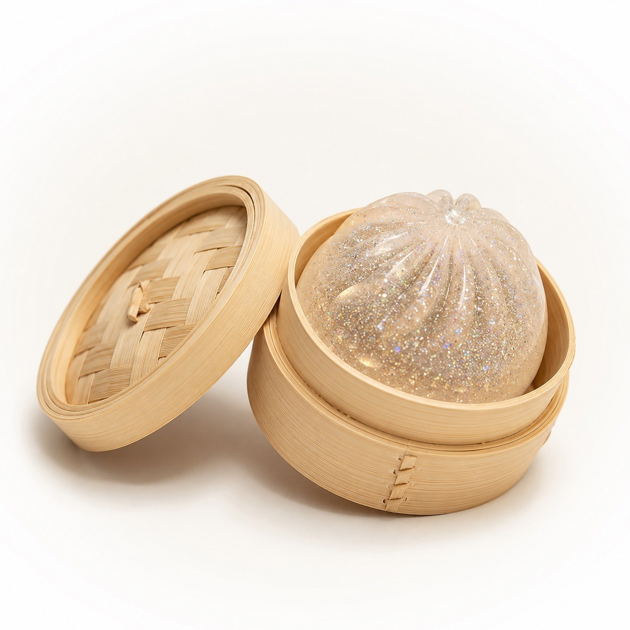 Mini Glitter Squishy Stress Ball Soft Dumpling Fidget Toy Anxiety Relief Random