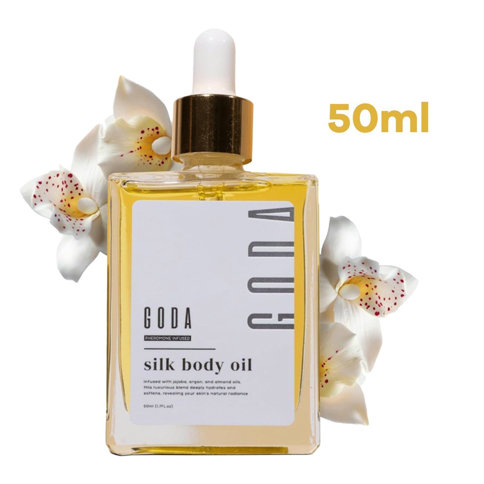 2pcs GODA Silk Body Oil,Silk Body Oil,Goda Perfume Oil,Bath & Shower Oil Smooth