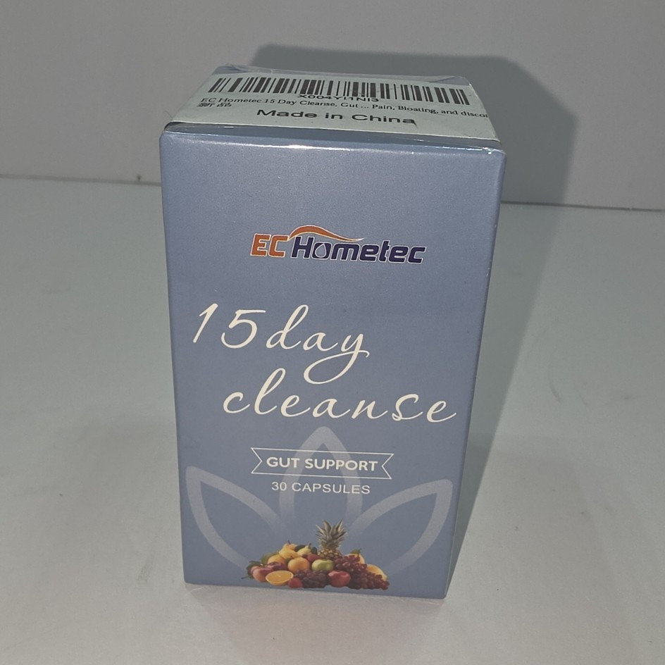 ECHometec 15-Day Cleanse Detox Gut Support Senna Kale 30 Capsules Non-GMO