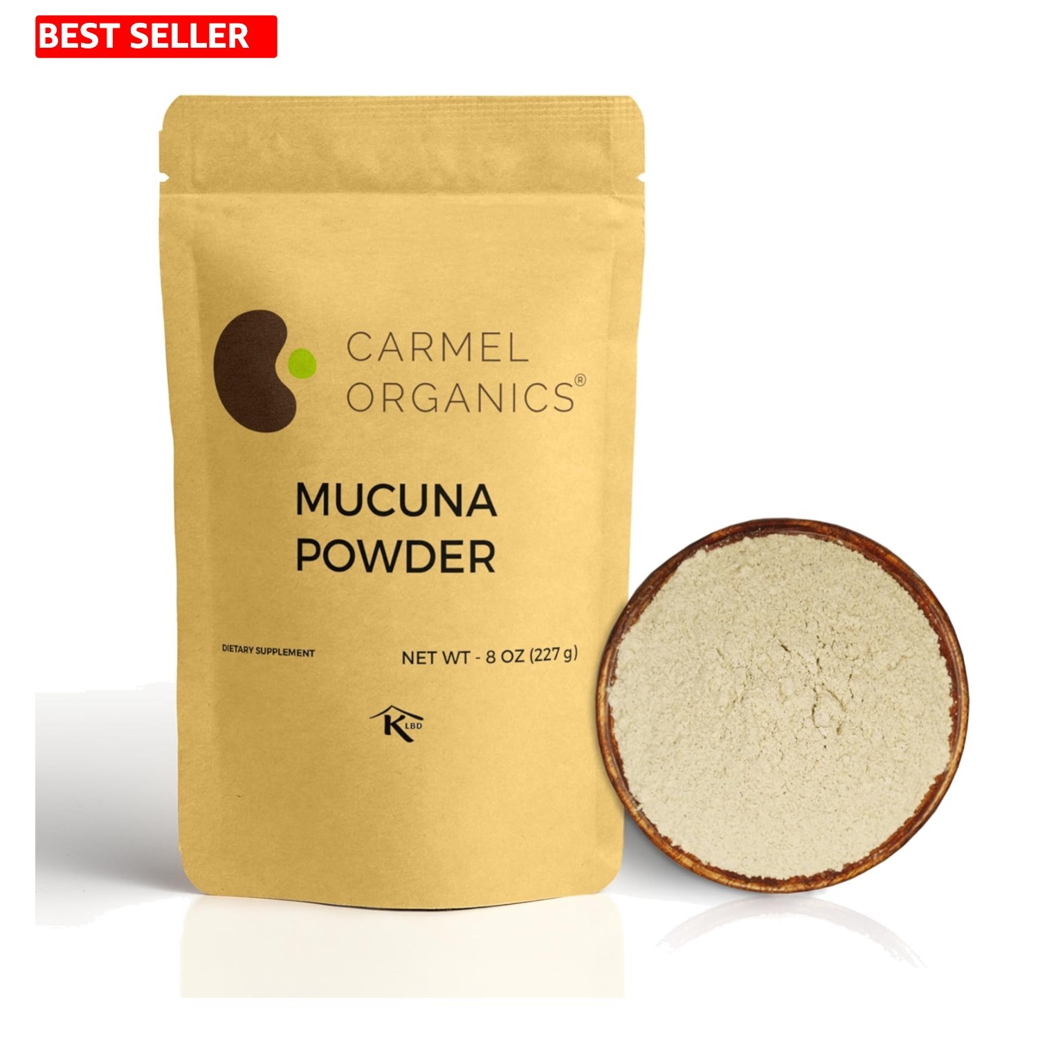 Mucuna Pruriens 8oz Natural White Seeds Powder | Non GMO & Kosher Health Boost