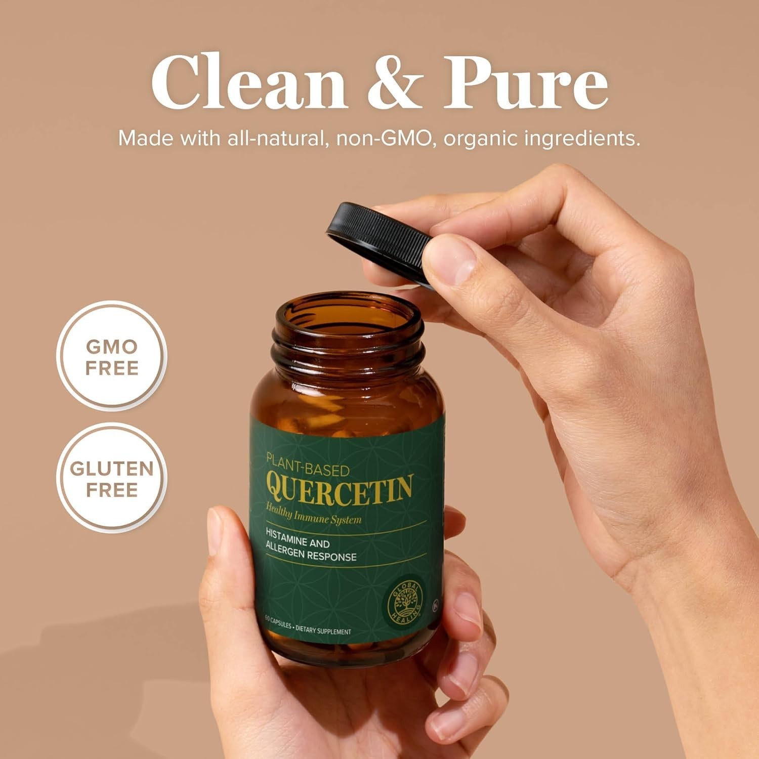 Allergy Relief – Quercetin, QuerceFit 250 mg – Histamine & Immune Support