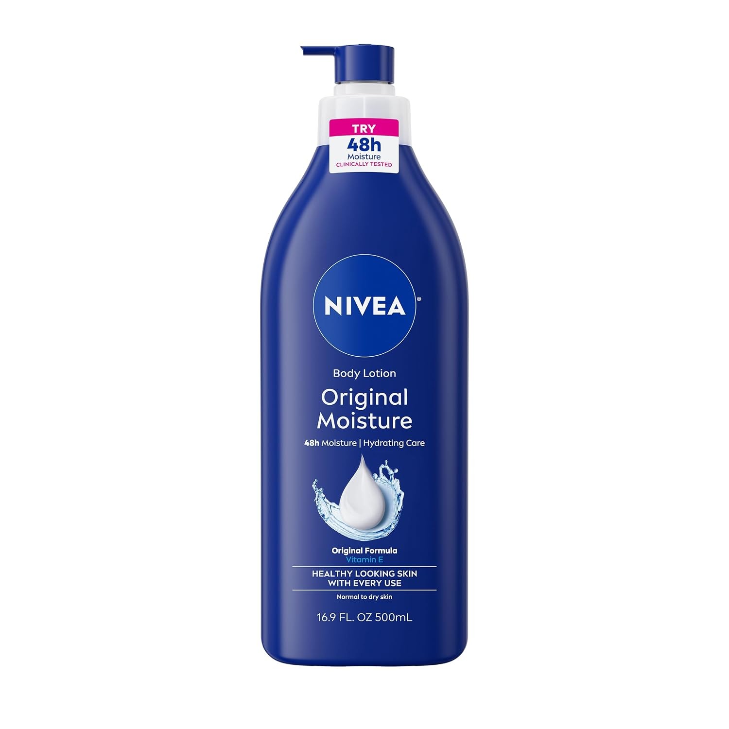 NIVEA Original Moisture Body Lotion, Vitamin E, 16.9 Fl Oz
