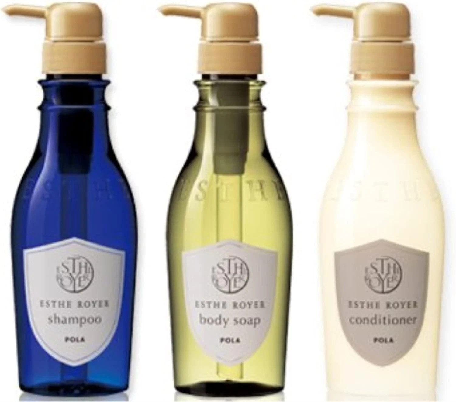 POLA ESTHE ROYER Full Set 400ml Shampoo, Conditioner And Body Soap Made in Japan