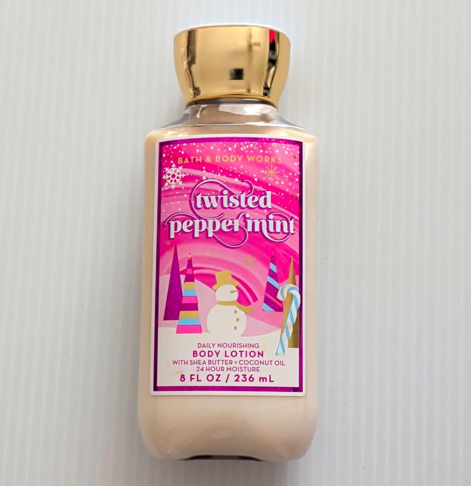 Bath & Body Works Twisted Peppermint 24 Hour Moisture Body Lotion 8 fl oz