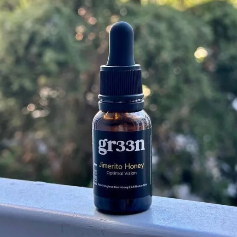 GR33N designed for Honey Jimerito Eye Health Care Drops Natural Liquid Support-