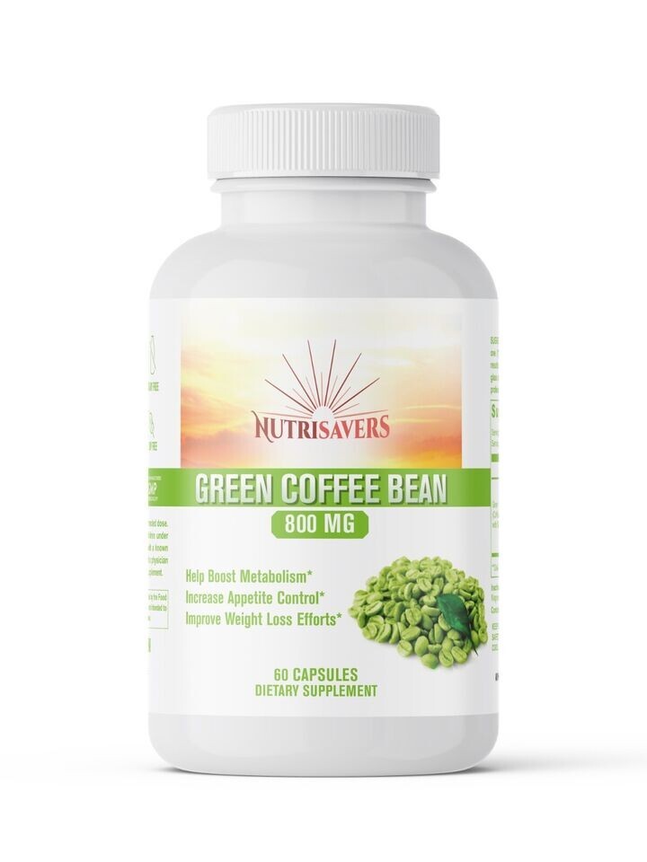 Green Coffee Bean Support Supplement & Support Healthy Weight Maintenance 60 Cap
