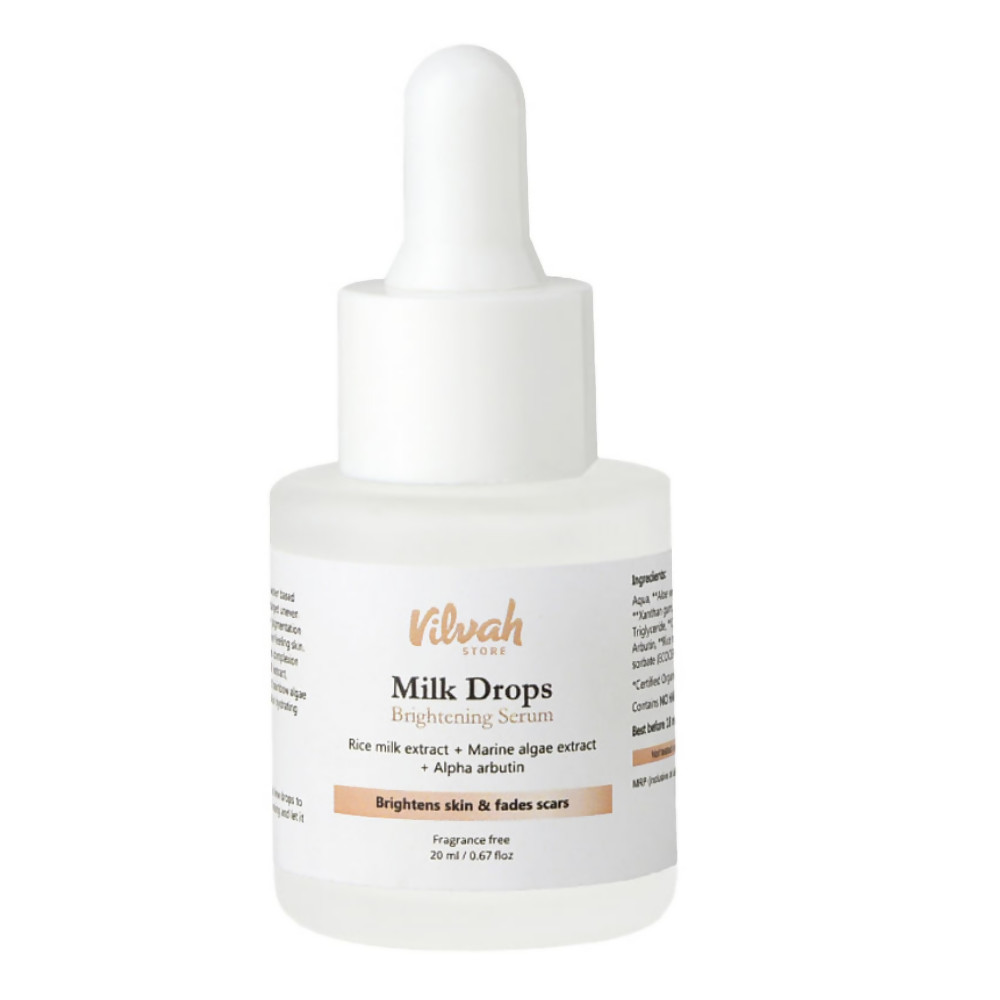 Vilvah Store Milk Drops Brightening Serum (Skin Brightening)-20ml