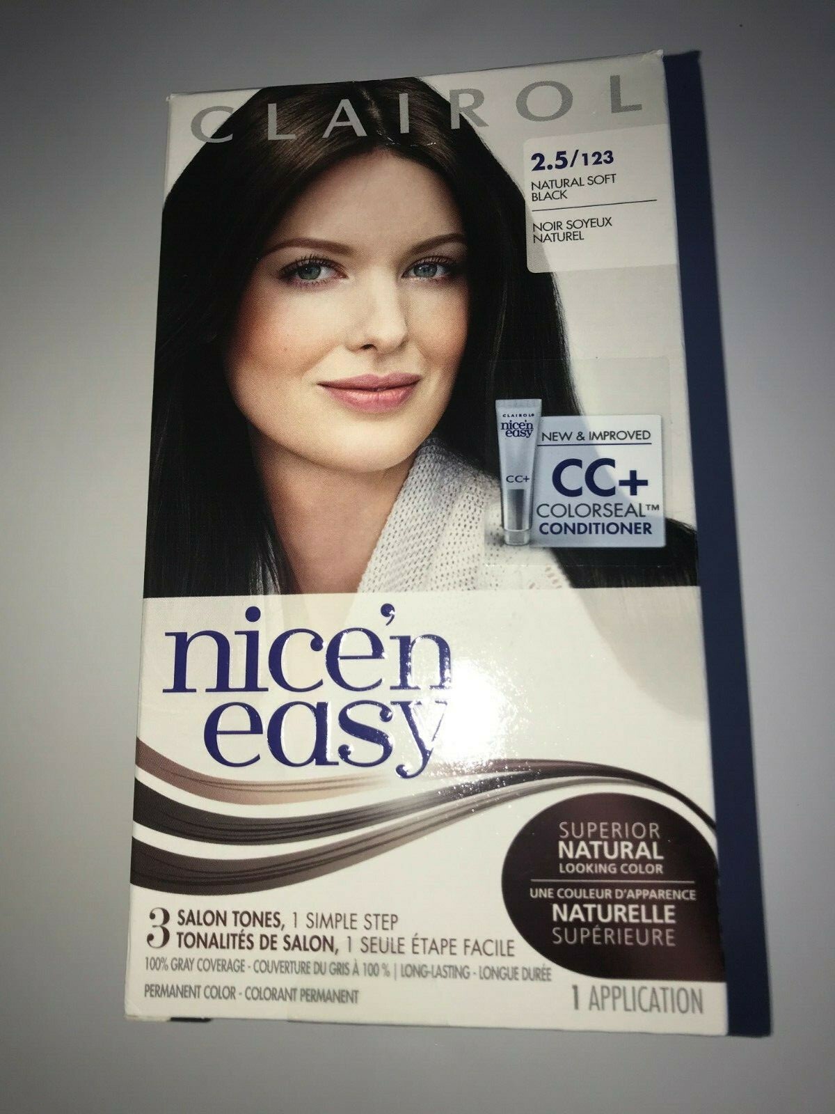 Clairol Nice ‘N Easy Hair Color 2.5/123 Natural Soft Black Procter & Gamble HTF