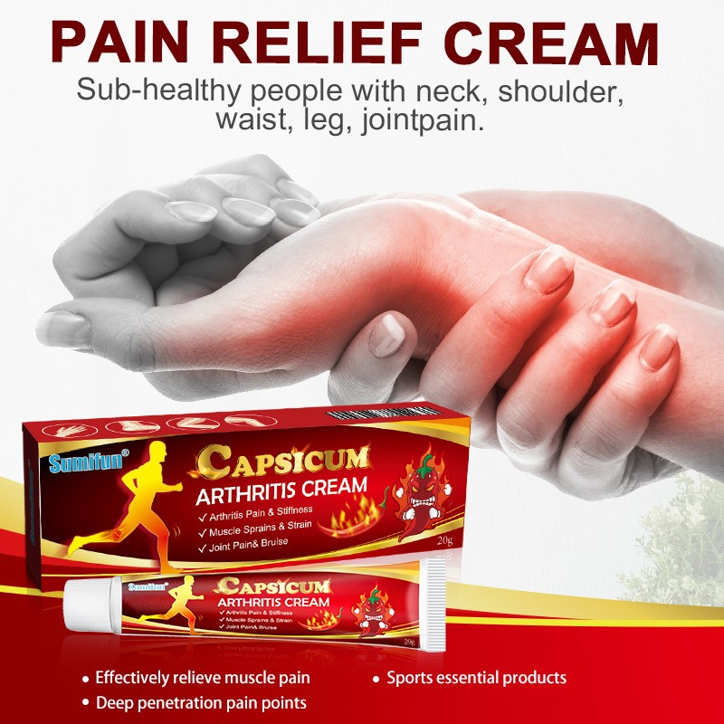 Capsicum 3PACK Arthritis Moisturizer Hot Rheumatoid Arthritis Joint Knee Pain Re