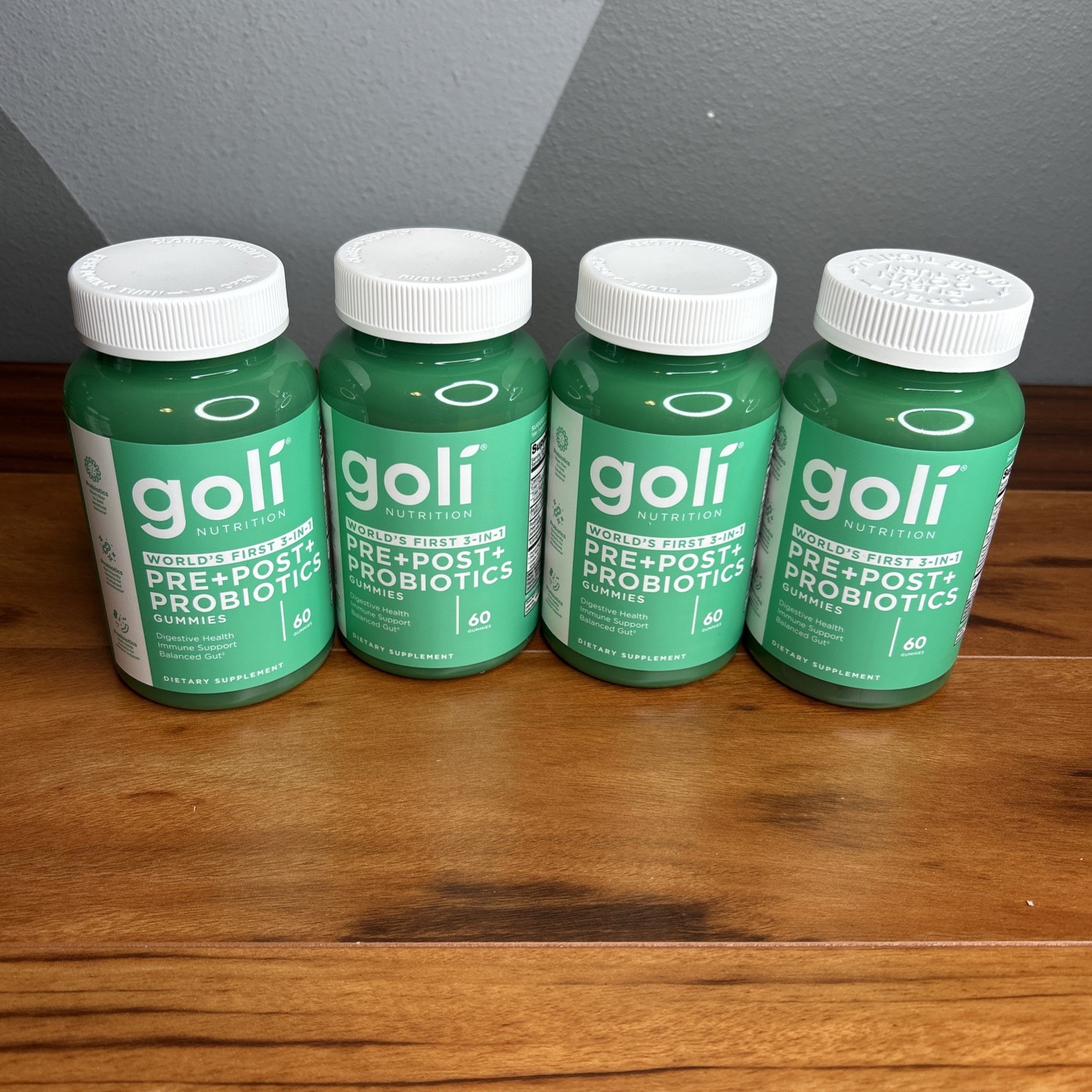 4 Pack Goli PRE + POST + PROBIOTICS Digestive Health Immune Support 240 Gummies