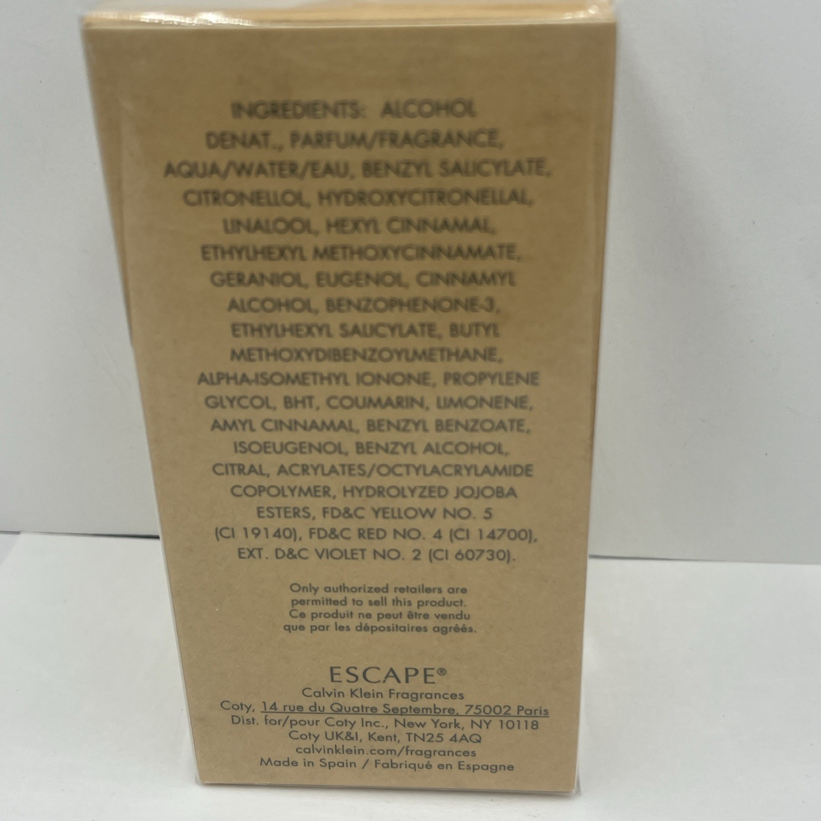 Escape by Calvin Klein 1.7 oz/50 ml EDP Spray For Women NEW AND SEALED