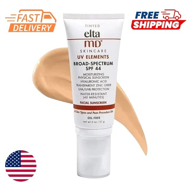Elta MD UV Elements TINTED Facial Sunscreen SPF 44 2 oz New with Box NEW