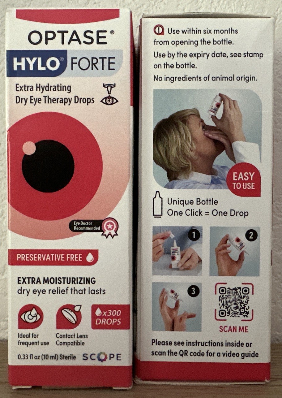 OPTASE Hylo Forte Dry Eye Drops Extra Hydrating 10 ml Pack of 2 – Exp 05/2028