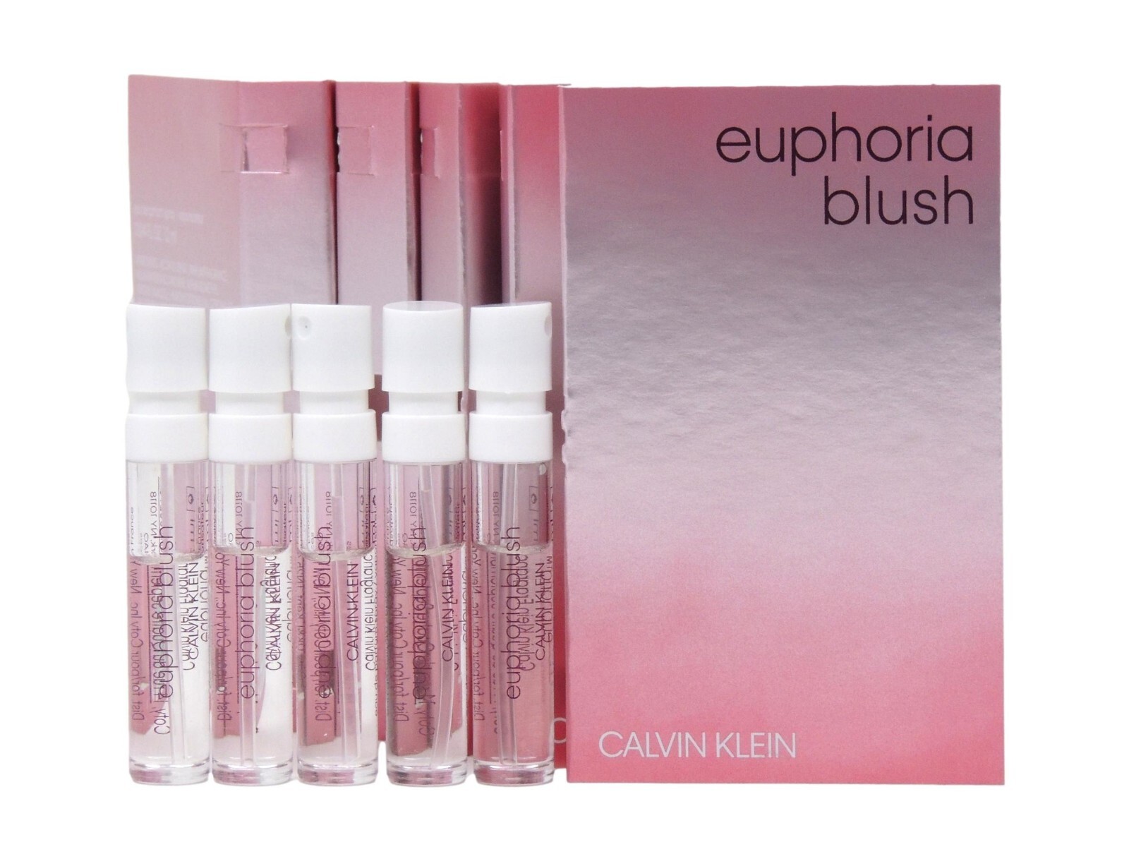 CALVIN KLEIN EUPHORIA BLUSH EDP 1.2ml .04fl oz x 5 PERFUME SPRAY SAMPLE VIALS