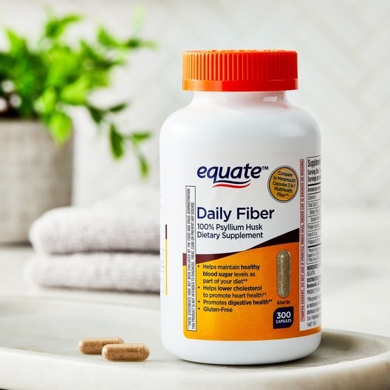 Equate Psyllium Husk Capsules 300 Count