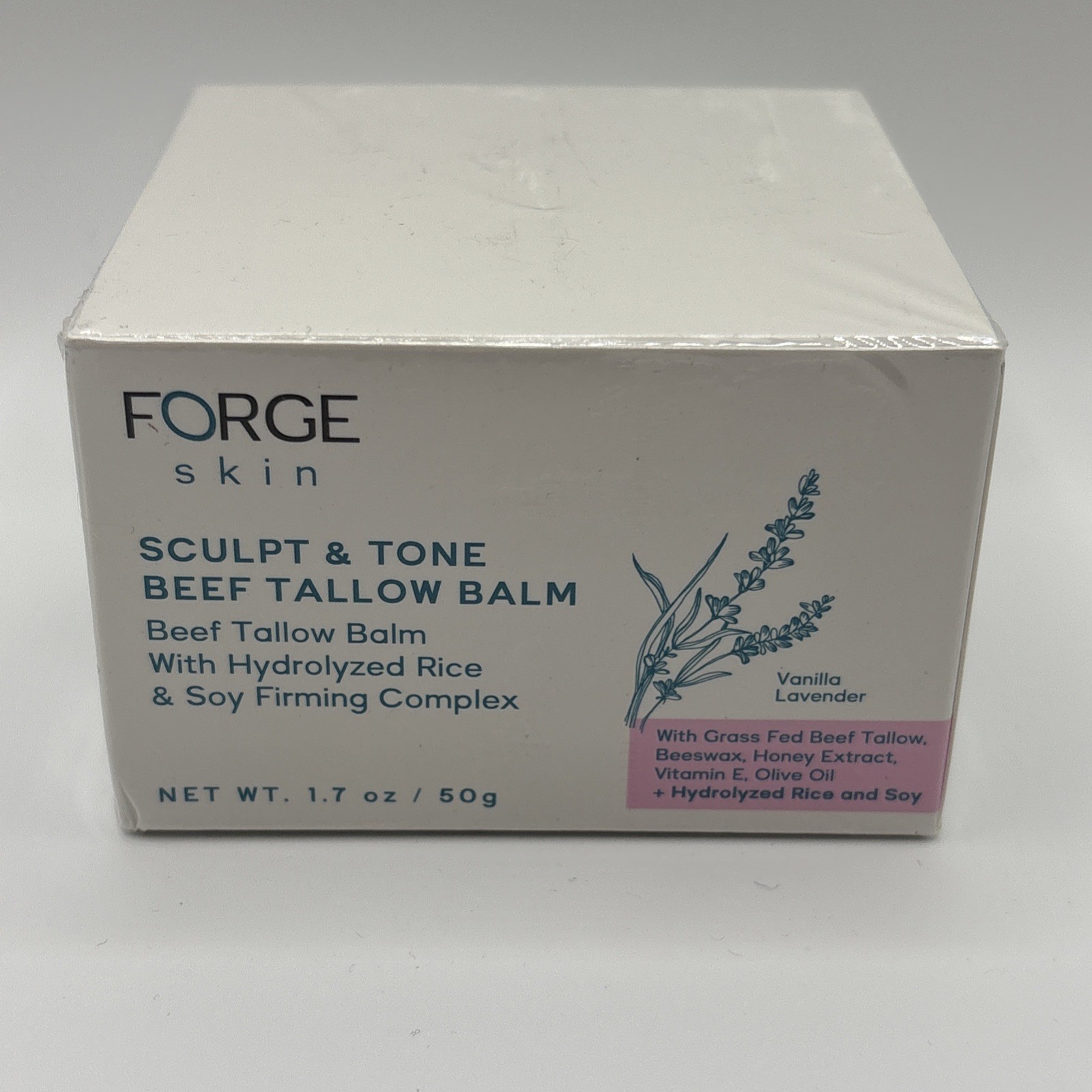 Forge Skin Sculpt & Tone Beef Tallow Balm Vanilla Lavender 1.7 oz Sealed