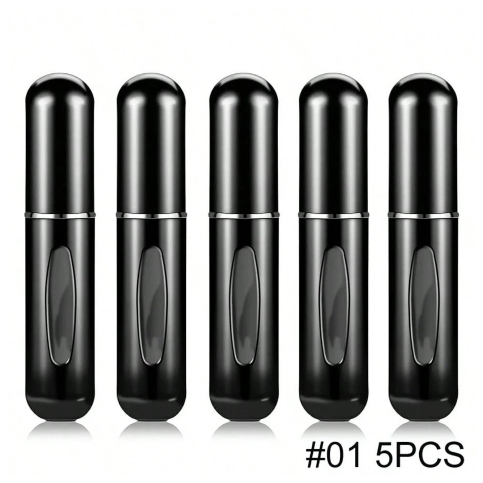 5/10Pcs Mini Travel Perfume Atomizer Bottle Spray Pump Case Refillable Portable