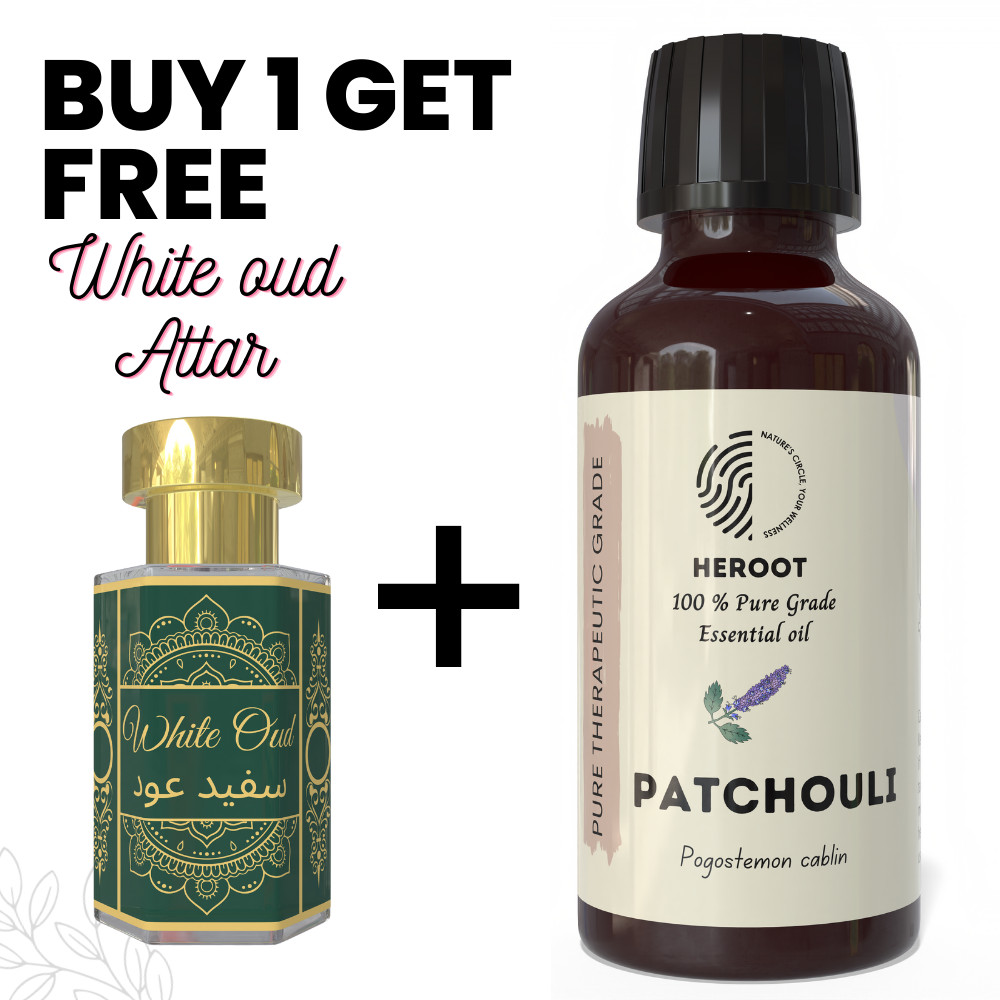Patchouli Essential Oil 10ml Aromatherapy Diffuser Home Fragrance DIY+Free Attar