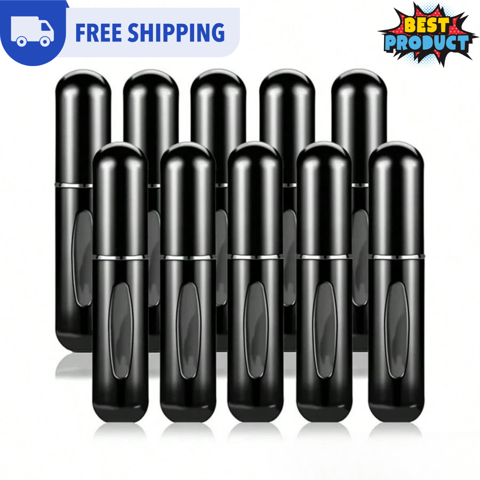 5/10Pcs Mini Travel Perfume Atomizer Bottle Spray Pump Case Refillable Portable