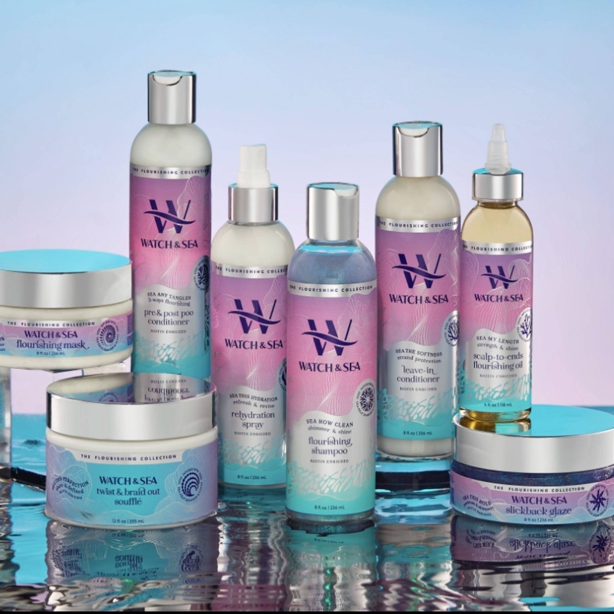 Watch & Sea This Hold Maximum & Shimmery Slickback Glaze Hair Gel – 8 fl oz
