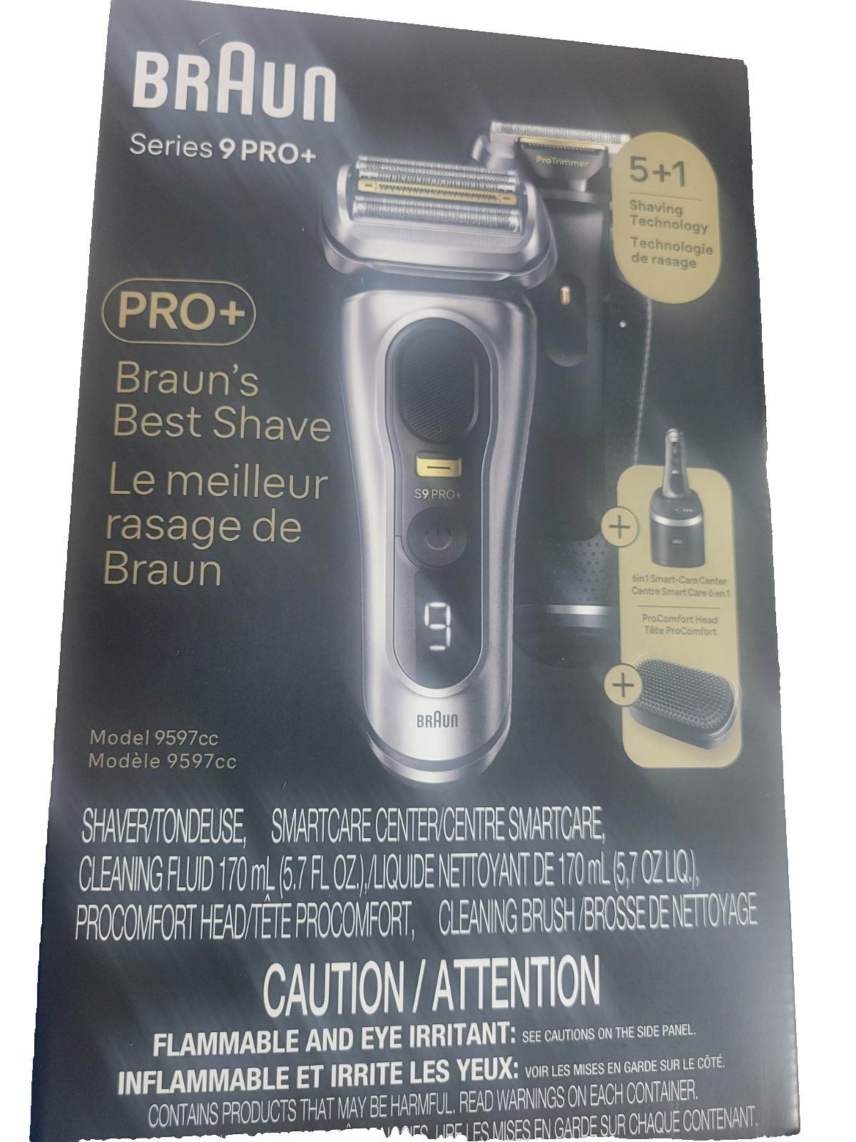 Braun 9 Pro + Model 9597cc Electric Shaver Brand New 5 + 1 – Free Shipping