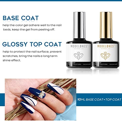 Gel Top Coat, 10ml No Wipe Base and Top Coat Set for Gel Base & Top Coat Set