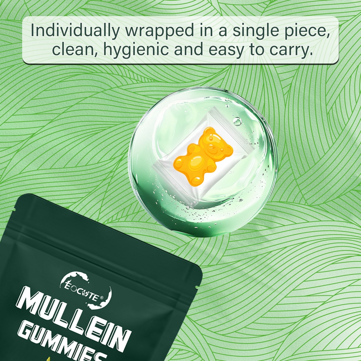 Mullein Leaf Extract Gummies for Lung Cleanse, Extra Strength 10000 MG USA