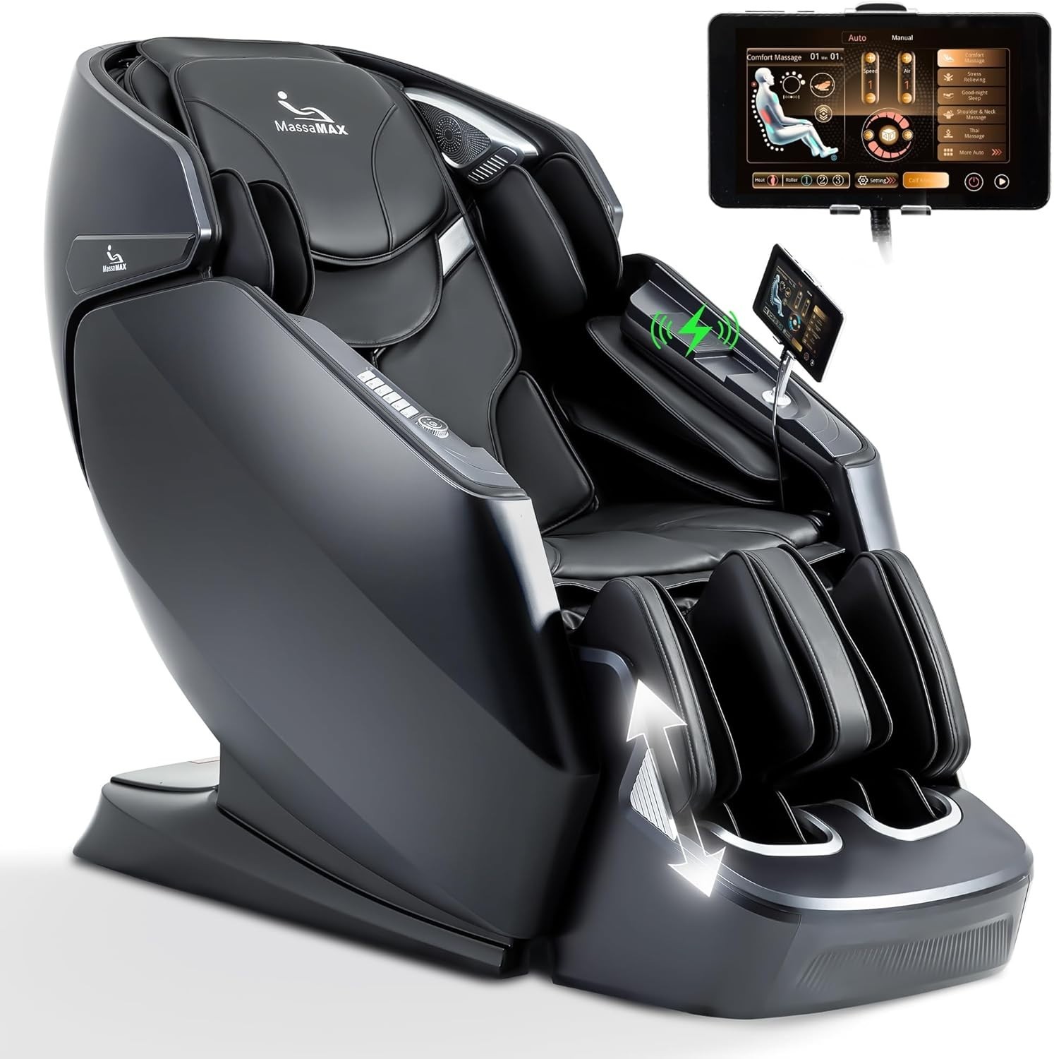 MassMAX Massage Chair for Stretch & Flexibility – 4D Full Body Recliner